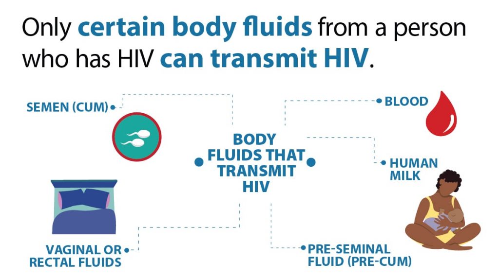 Body fluids that can transmit HIV